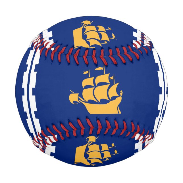 Patriotic baseball with flag of Quebec City (Vorderseite)