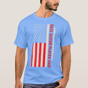 Patriotic Bassist Gitarrist Bass Guitar Player Vat T-Shirt