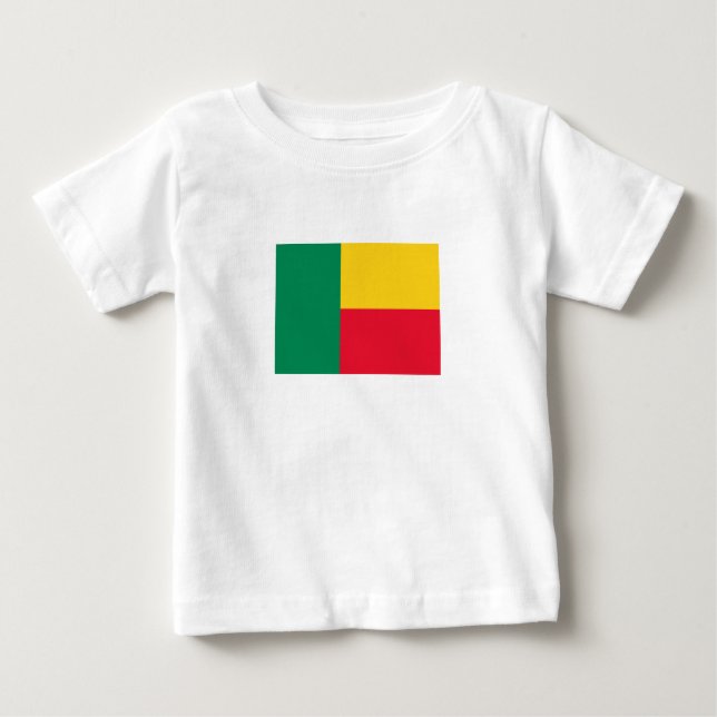 Patriotic Benin Flag Baby T-shirt (Vorderseite)