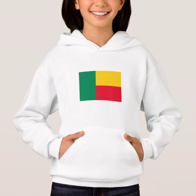 Patriotic Benin Flag Hoodie (Vorderseite)