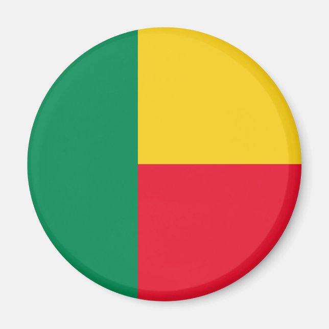 Patriotic Benin Flag Magnet (Vorne)