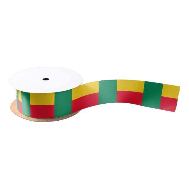 Patriotic Benin Flag Satinband (Spule)