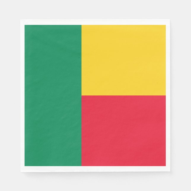 Patriotic Benin Flag Serviette (Vorderseite)