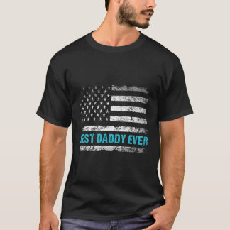 Patriotic Best Daddy je mit US-amerikanischer Fahn T-Shirt