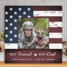 Patriotic Best FRIEND Best VATER Military Dog Foto