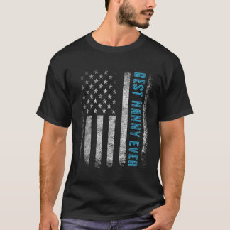 Patriotic Best Nanny jemals mit US-amerikanischer T-Shirt