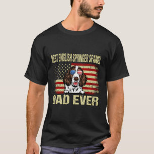 Patriotic Best Vater je English Springer Spaniel D T-Shirt