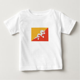Patriotic Bhutan Flag Baby T-shirt