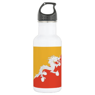 Patriotic Bhutan Flag Edelstahlflasche