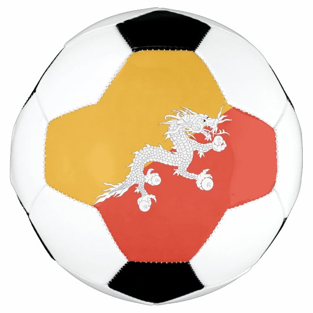 Patriotic Bhutan Flag Fußball (Vorderseite)