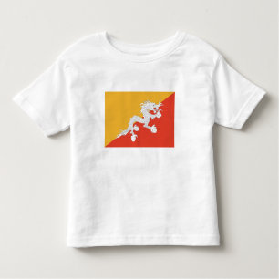 Patriotic Bhutan Flag Kleinkind T-shirt