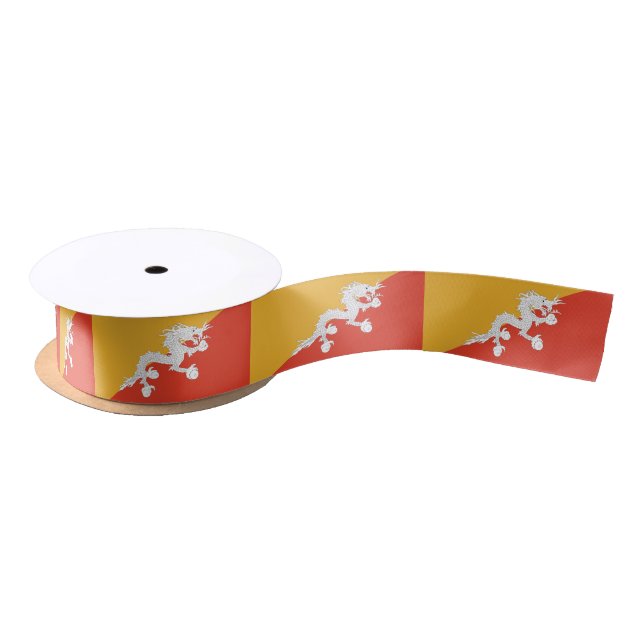 Patriotic Bhutan Flag Satinband (Spule)