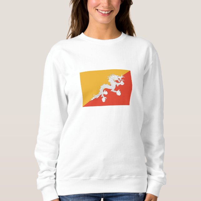 Patriotic Bhutan Flag Sweatshirt (Vorderseite)