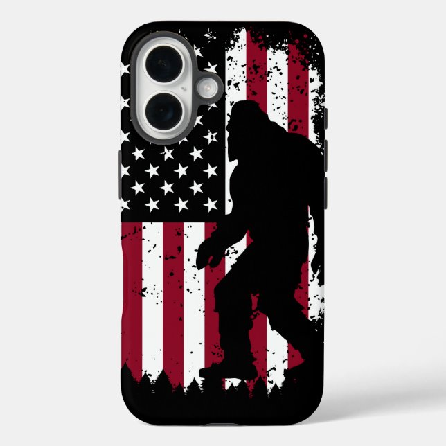Patriotic Bigfoot Case-Mate iPhone Hülle (Rückseite)