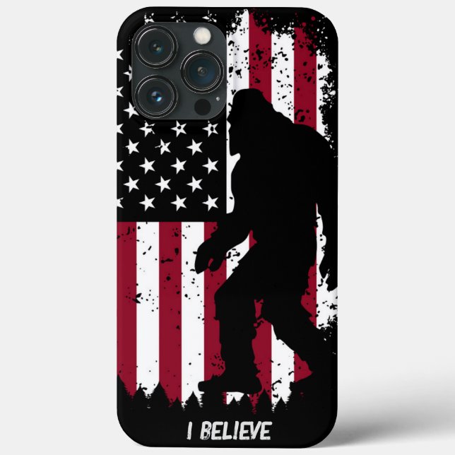 Patriotic Bigfoot Case-Mate iPhone Hülle (Rückseite)