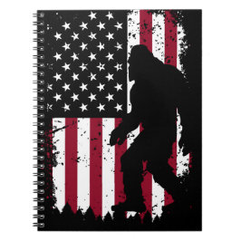 Patriotic Bigfoot-Notebook Notizblock