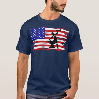 Patriotic Blacksmith American Flag Blacksmith Anvi T-Shirt