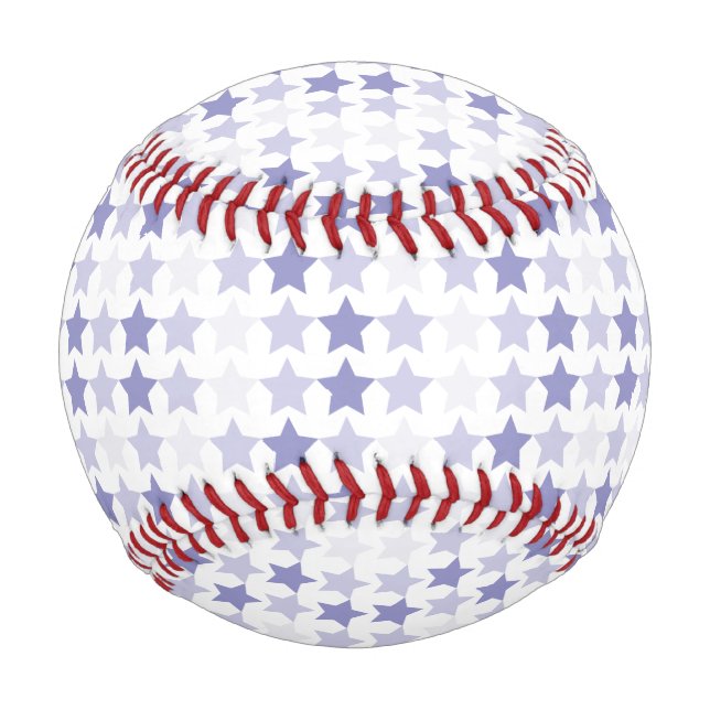 Patriotic Blue Ombre Stars Baseball (Vorderseite)