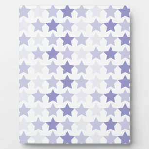 Patriotic Blue Ombre Stars Fotoplatte