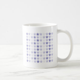 Patriotic Blue Ombre Stars Kaffeetasse