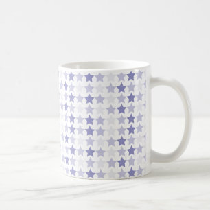 Patriotic Blue Ombre Stars Kaffeetasse