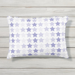 Patriotic Blue Ombre Stars Kissen Für Draußen