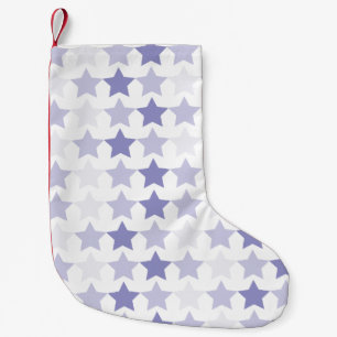 Patriotic Blue Ombre Stars Kleiner Weihnachtsstrumpf
