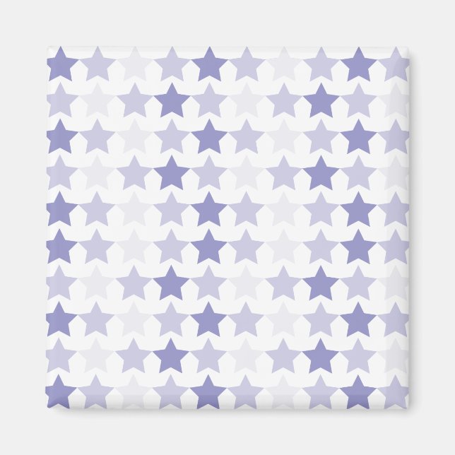Patriotic Blue Ombre Stars Magnet (Vorne)