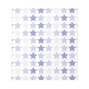 Patriotic Blue Ombre Stars Notizblock