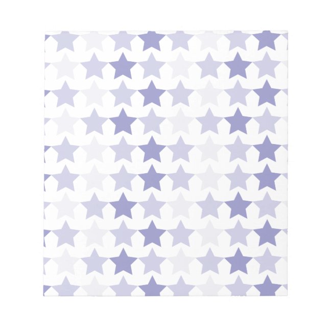 Patriotic Blue Ombre Stars Notizblock (Vorderseite)