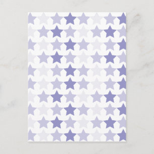 Patriotic Blue Ombre Stars Postkarte