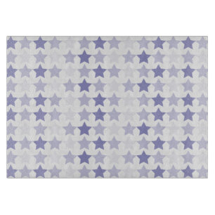 Patriotic Blue Ombre Stars Schneidebrett