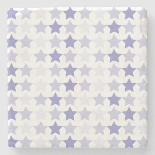 Patriotic Blue Ombre Stars Steinuntersetzer