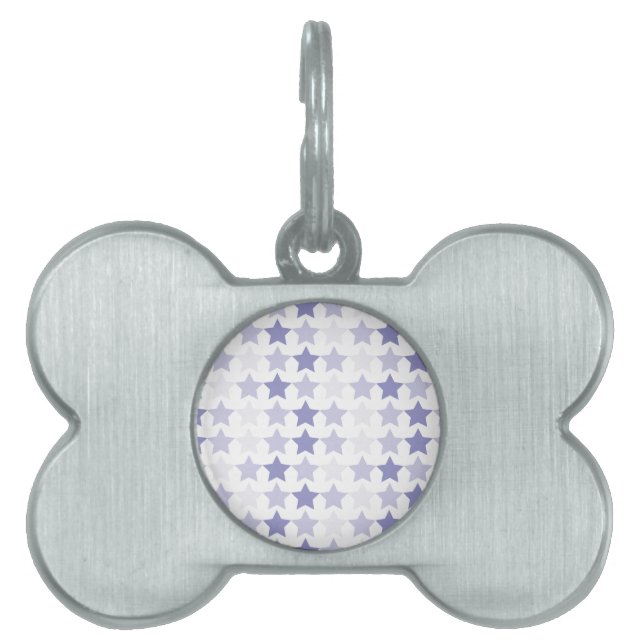 Patriotic Blue Ombre Stars Tiermarke (Vorderseite)