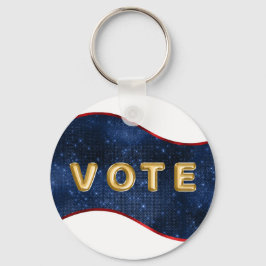 Patriotic Blue Wave Vote Schlüsselanhänger