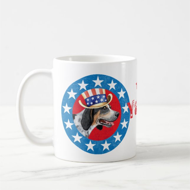 Patriotic Bluetick Tasse (Links)