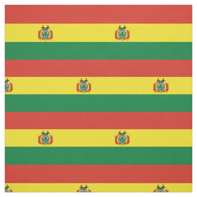 Patriotic Bolivia Flag Fabric Stoff (Muster)