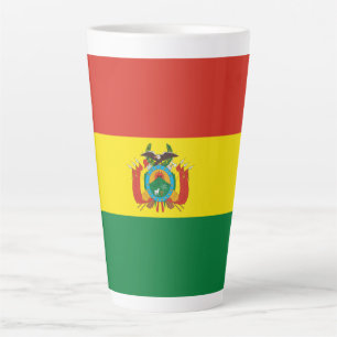 Patriotic Bolivia Flag Latte Tasse