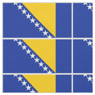 Patriotic Bosnien Herzegovina Flag Fabric Stoff