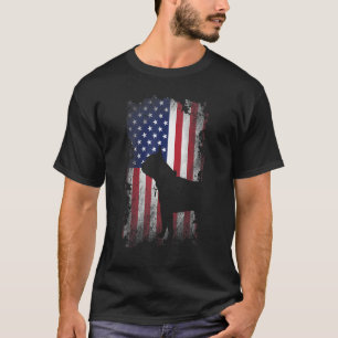 Patriotic Boston Terriers American Flag Cooler Hun T-Shirt