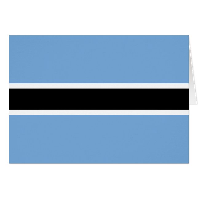 Patriotic Botswana Flag (Vorderseite (Horizontal))