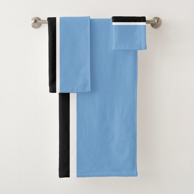 Patriotic Botswana Flag Badhandtuch Set (Insitu)