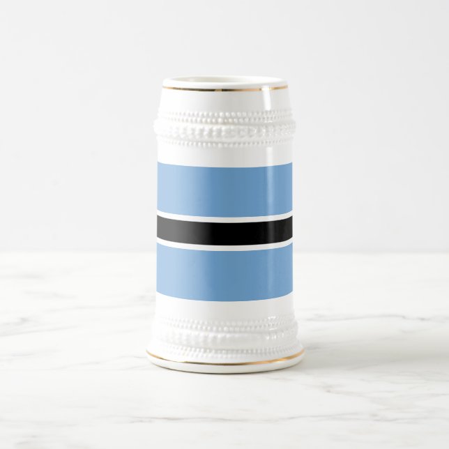 Patriotic Botswana Flag Bierglas (Mittel)