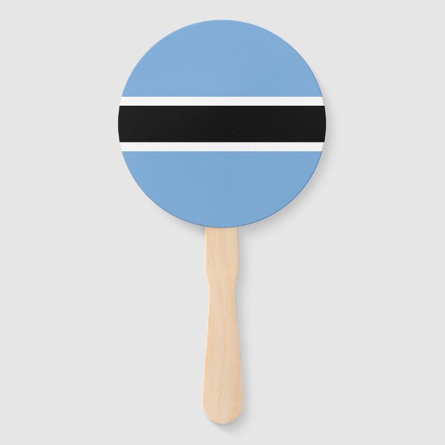 Patriotic Botswana Flag Fächer (Vorderseite)