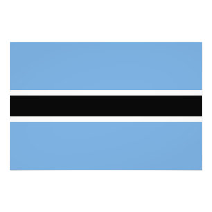 Patriotic Botswana Flag Fotodruck