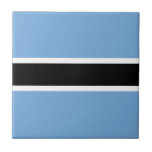 Patriotic Botswana Flag Keramik Tile Fliese<br><div class="desc">Patriotische Flagge Botswanas.</div>
