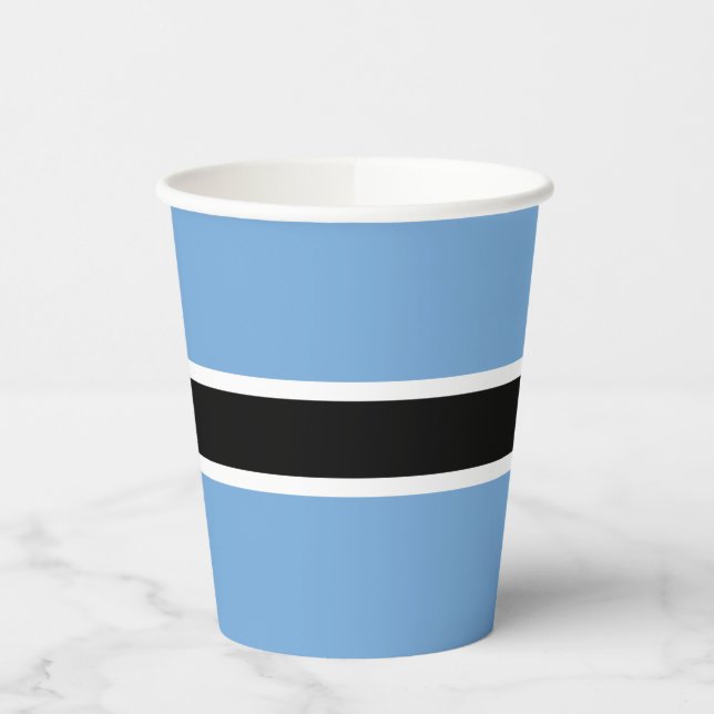 Patriotic Botswana Flag Pappbecher (Links)