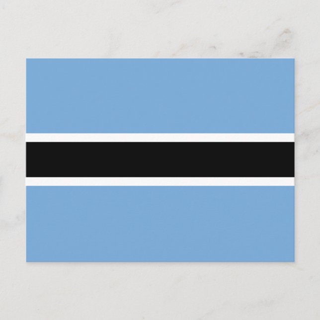 Patriotic Botswana Flag Postkarte (Vorderseite)