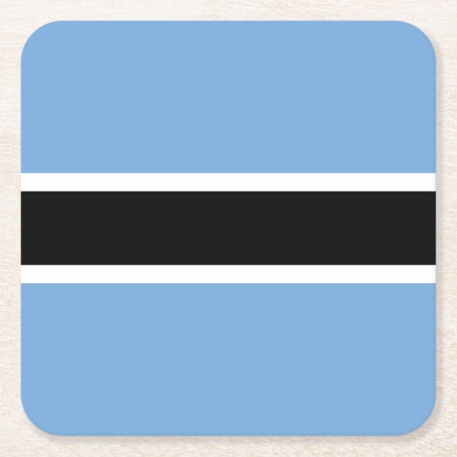 Patriotic Botswana Flag Rechteckiger Pappuntersetzer (Vorderseite)