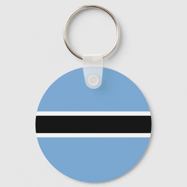 Patriotic Botswana Flag Schlüsselanhänger (Vorderseite)